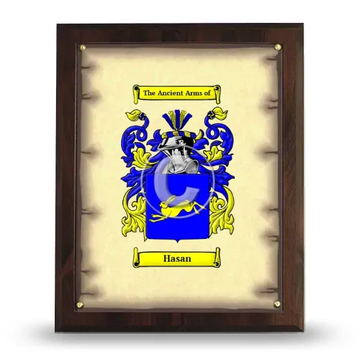 Hasan Coat of Arms Plaque