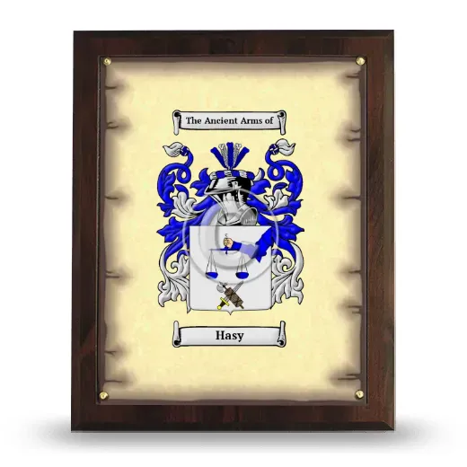 Hasy Coat of Arms Plaque