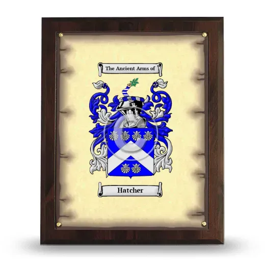 Hatcher Coat of Arms Plaque