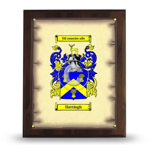 Hattingh Coat of Arms Plaque