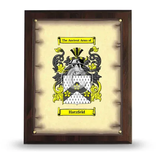 Hatzfeld Coat of Arms Plaque