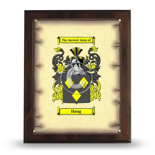 Haug Coat of Arms Plaque