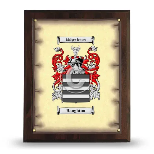 Haughton Coat of Arms Plaque