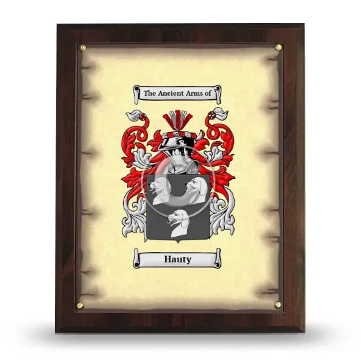 Hauty Coat of Arms Plaque