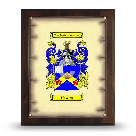 Haweis Coat of Arms Plaque