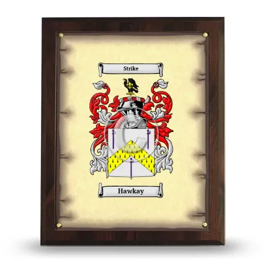 Hawkay Coat of Arms Plaque