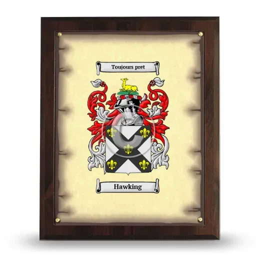 Hawking Coat of Arms Plaque
