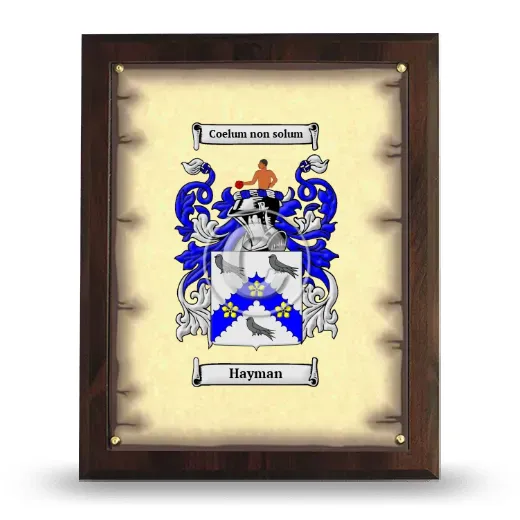 Hayman Coat of Arms Plaque