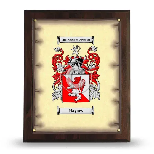 Haynes Coat of Arms Plaque