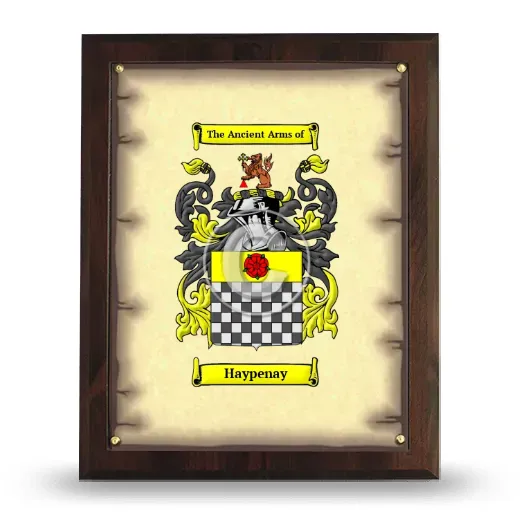 Haypenay Coat of Arms Plaque