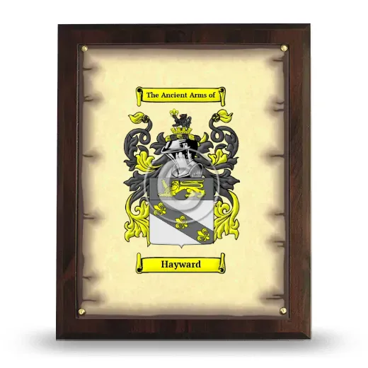 Hayward Coat of Arms Plaque