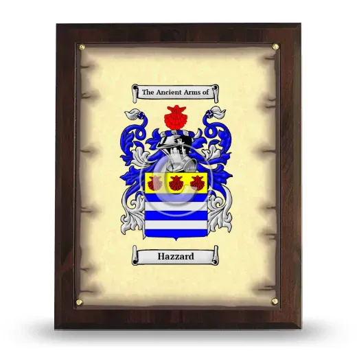 Hazzard Coat of Arms Plaque