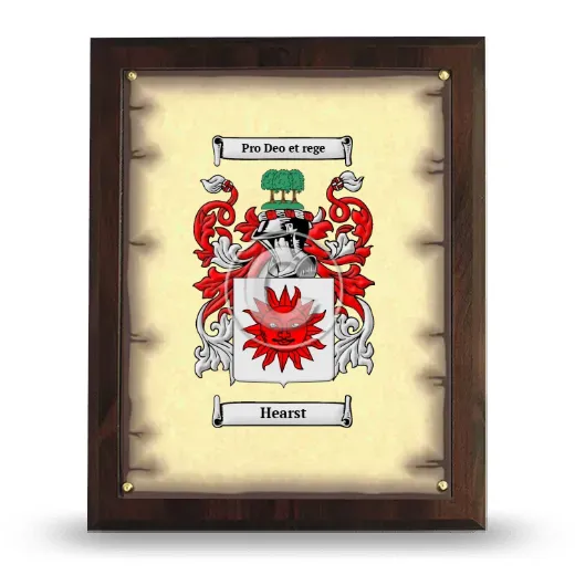Hearst Coat of Arms Plaque