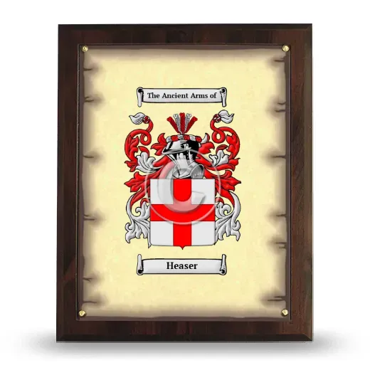 Heaser Coat of Arms Plaque