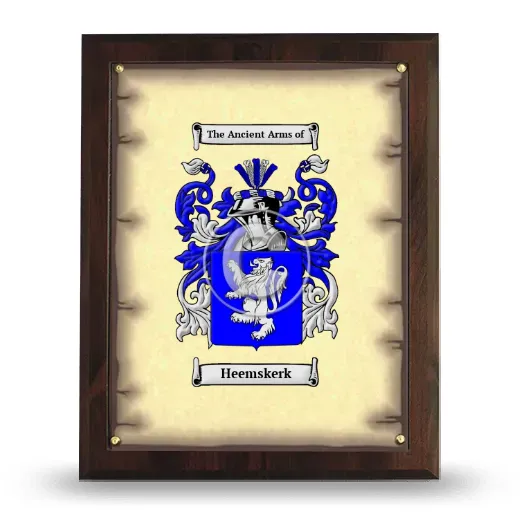 Heemskerk Coat of Arms Plaque