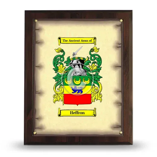 Heffron Coat of Arms Plaque