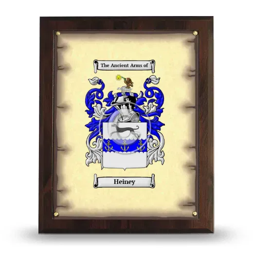 Heiney Coat of Arms Plaque