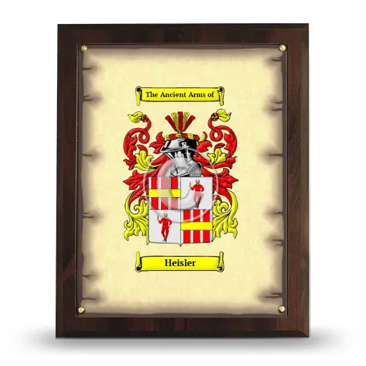 Heisler Coat of Arms Plaque