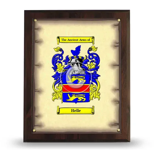 Helle Coat of Arms Plaque