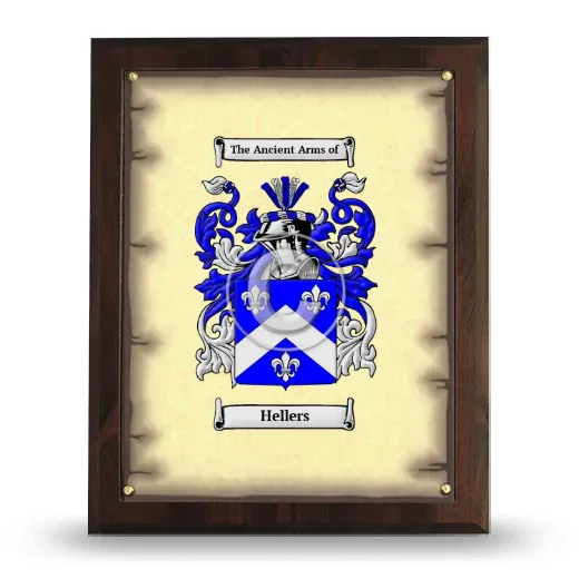 Hellers Coat of Arms Plaque