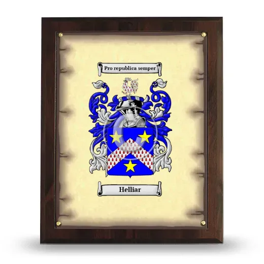 Helliar Coat of Arms Plaque