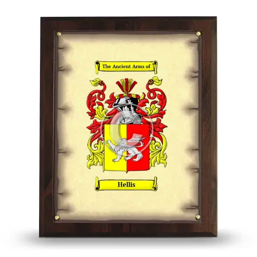Hellis Coat of Arms Plaque