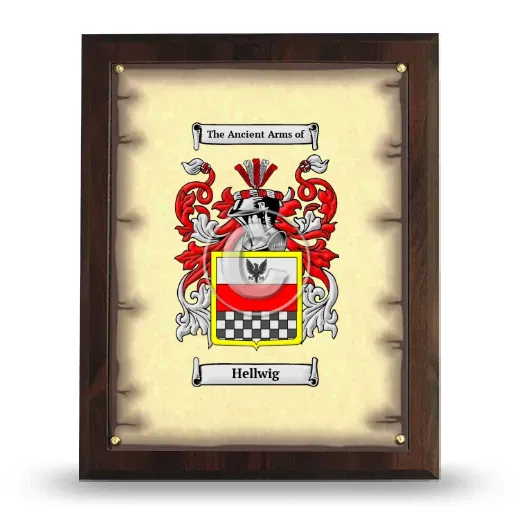 Hellwig Coat of Arms Plaque