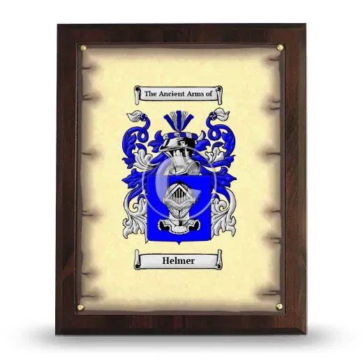 Helmer Coat of Arms Plaque
