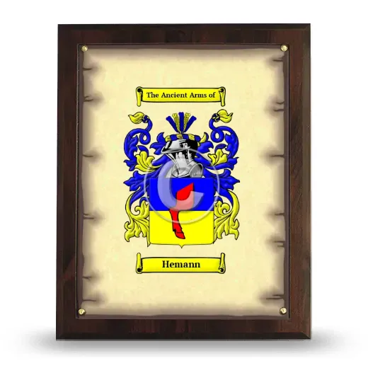 Hemann Coat of Arms Plaque