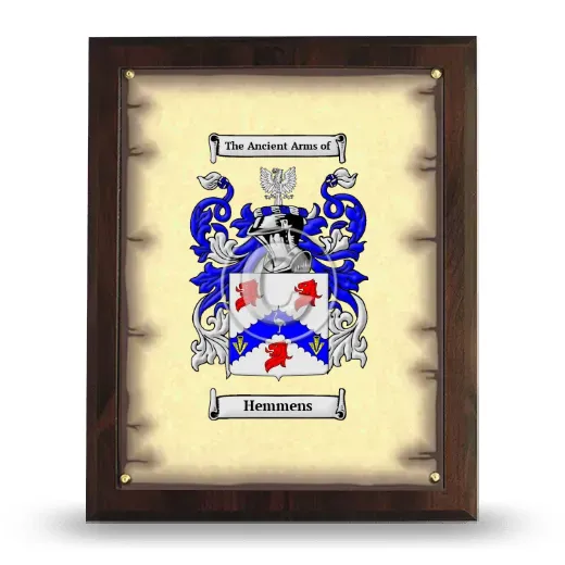 Hemmens Coat of Arms Plaque