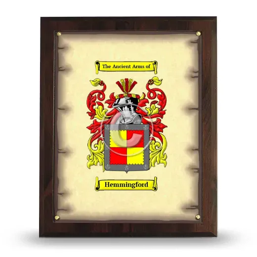 Hemmingford Coat of Arms Plaque