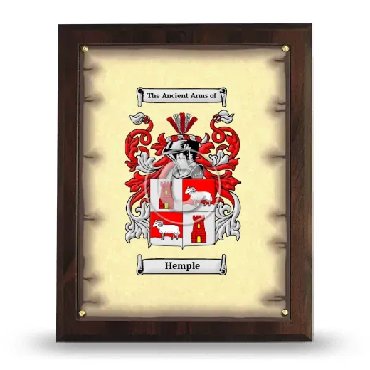 Hemple Coat of Arms Plaque