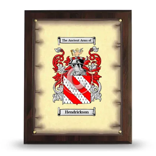 Hendrickson Coat of Arms Plaque
