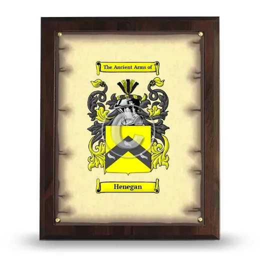 Henegan Coat of Arms Plaque
