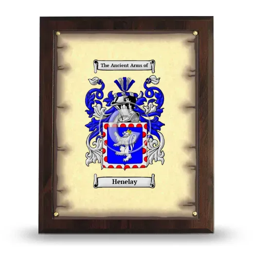 Henelay Coat of Arms Plaque