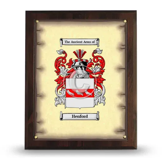 Henford Coat of Arms Plaque