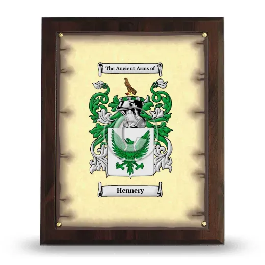 Hennery Coat of Arms Plaque