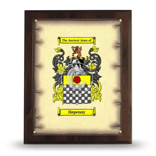 Hepenny Coat of Arms Plaque