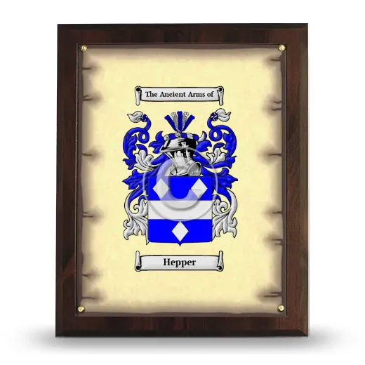 Hepper Coat of Arms Plaque
