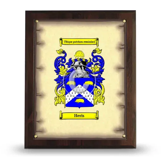 Heris Coat of Arms Plaque