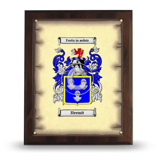 Hermit Coat of Arms Plaque