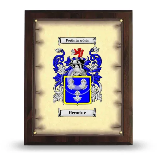 Hermitte Coat of Arms Plaque