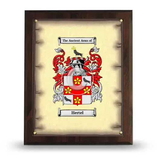 Hertel Coat of Arms Plaque