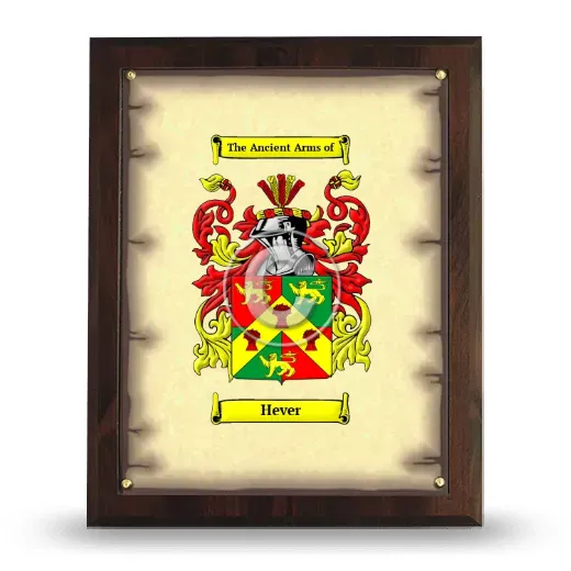 Hever Coat of Arms Plaque