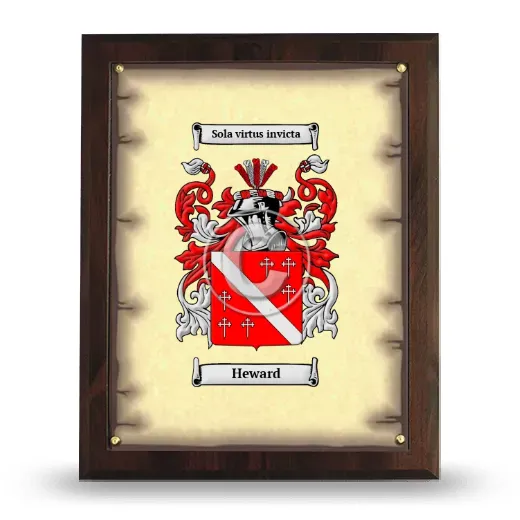 Heward Coat of Arms Plaque
