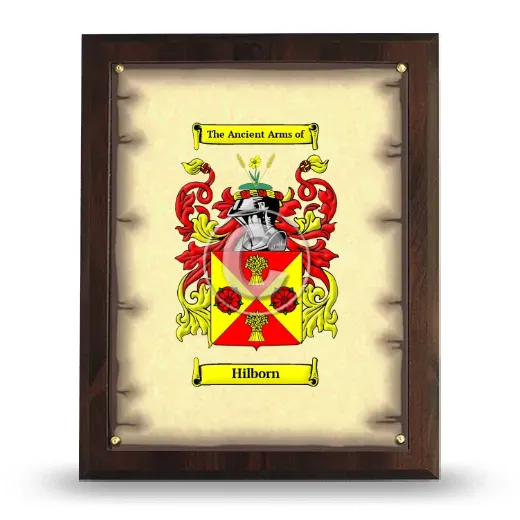 Hilborn Coat of Arms Plaque