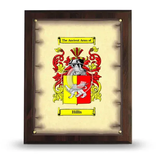 Hillis Coat of Arms Plaque