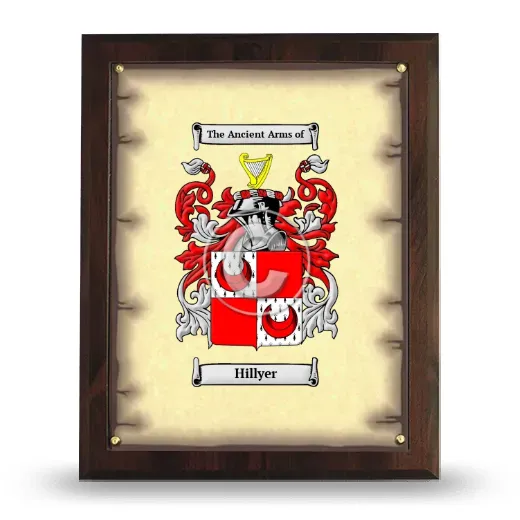 Hillyer Coat of Arms Plaque