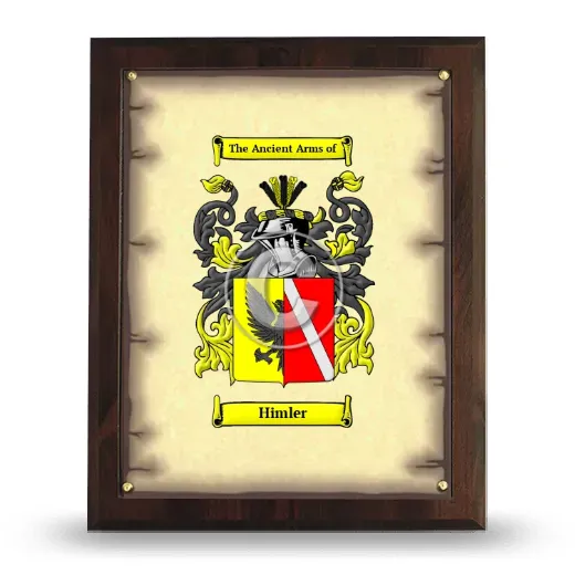 Himler Coat of Arms Plaque