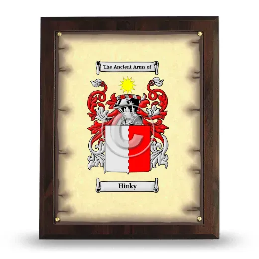 Hinky Coat of Arms Plaque